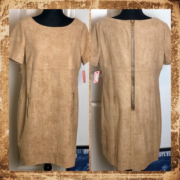 Phoebe Couture Dresses & Skirts - NWT Phoebe Couture Vegan Suede Shift Dress